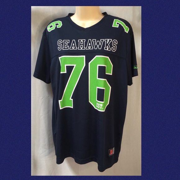 NFL Seahawks (Copy) navy blue/green neon men’s tee - Picture 7 of 7